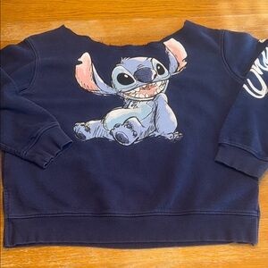Disney Navy Blue Stitch Sweatshirt